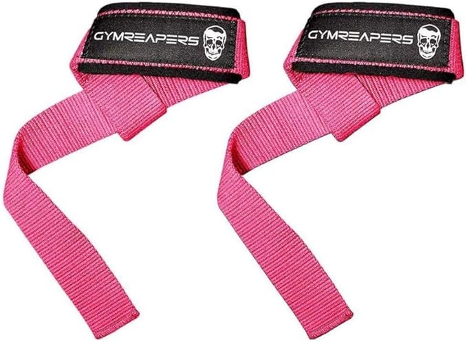 Gymreapers Lifting Wrist Straps for Weightlifting, Bodybuilding, Powerlifting, Strength Training, & Deadlifts - Padded Neoprene with 18 inch Cotton