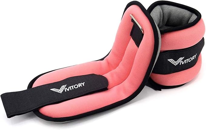 Vivitory Ankle Weights for Women & Men, Leg Weights from 2.2 to 6.6 Lbs Per Pair, Arm Weights, Ankle Wrist Weights Set for Strength Training, Jogging, Gymnastics, Aerobics, Physical Therapy