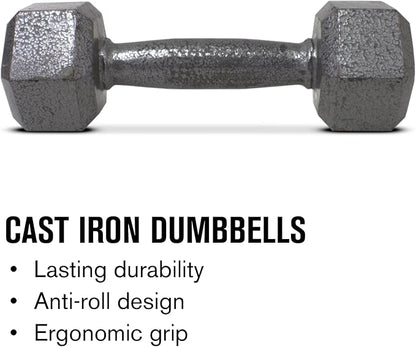 Weider Cast Iron Hex Dumbbell