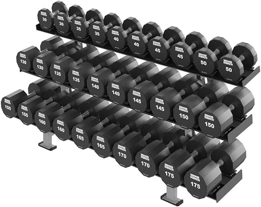 Hammer Strength 12 Sided Urethane Dumbbell 110Lb (1 Dumbbell)