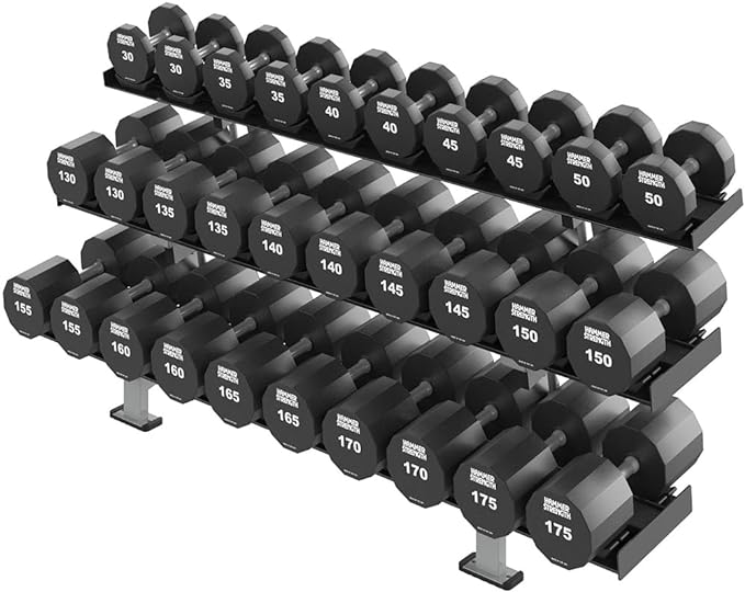 Hammer Strength 12 Sided Urethane Dumbbell 7.5Lb (1 Dumbbell)