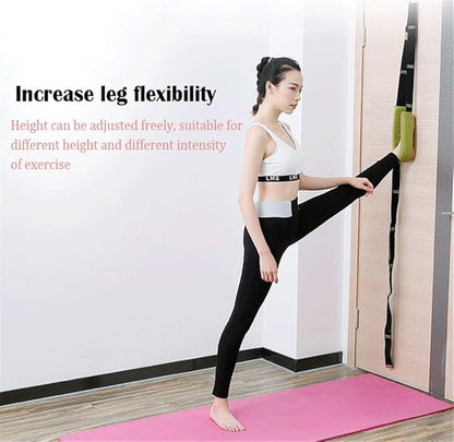 Yoga Fitness Stretching Strap, Door Flexibility Stretching Strap, Improve Leg Waist Back Flexibility Back Bend Assist Trainer, for Rehab Pilates Ballet Dance Cheerleading Splits Gymnastics