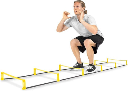 ProsourceFit Raised Speed & Agility Ladder with 6