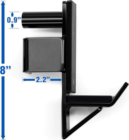 Yes4All Power Rack Accessories J-Hooks 2x2, Weight Holder Attachment 2x2 and Squat Rack Spotter Arms 2x2 / Combo Power Cage Attachment