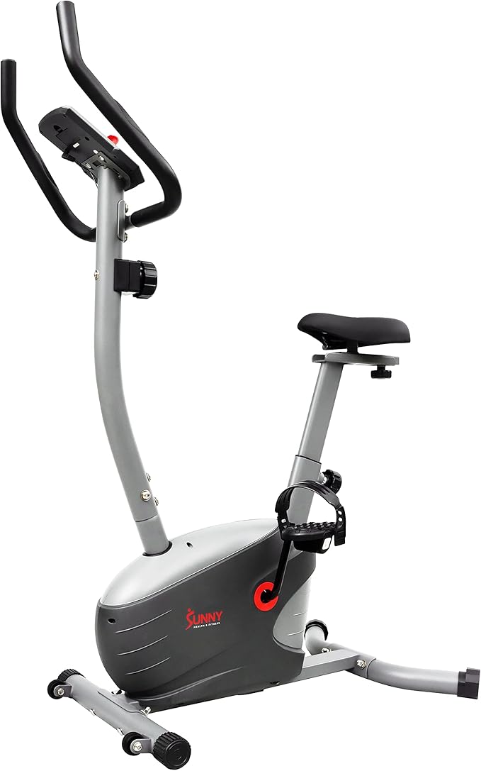 Sunny Health & Fitness Elite Interactive Performance Series Stationary Exercise Upright Bike with Optional Exclusive SunnyFit® App Enhanced Connectivity