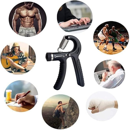 Hand Grip Strengthener,Grip Strength Trainer,22-132 Lbs Adjustable Resistance Forearm Exerciser Workout for Rehabilitation Athletes Climbers Musicians