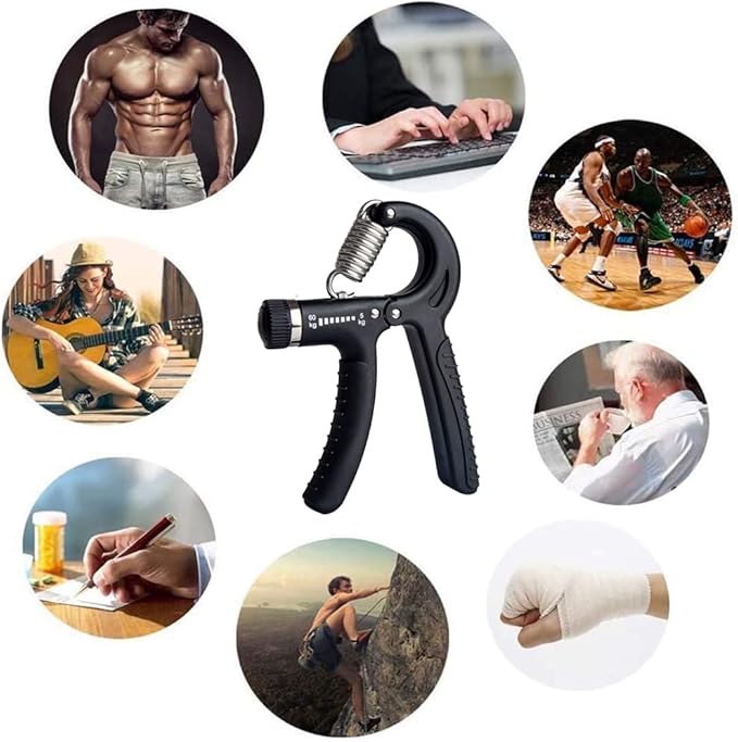 Hand Grip Strengthener,Grip Strength Trainer,22-132 Lbs Adjustable Resistance Forearm Exerciser Workout for Rehabilitation Athletes Climbers Musicians