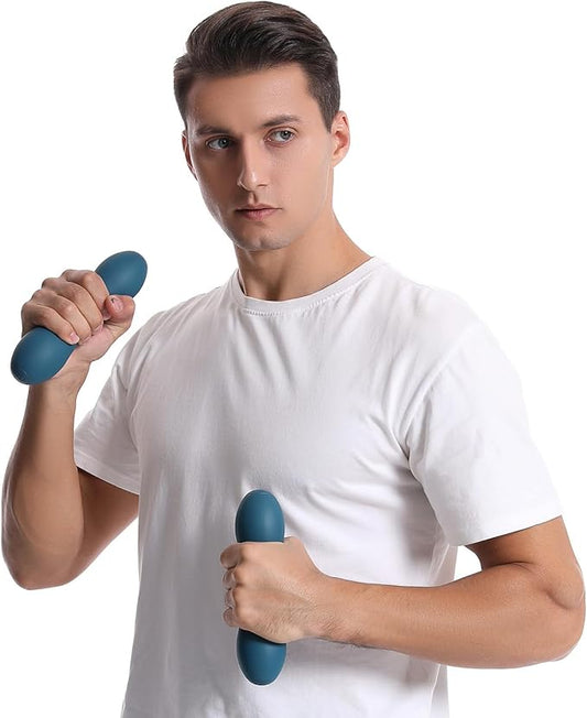 Set of 2 Dumbbells Hand Weights, Soft Dumbbell Set for Women and Men, Safe Odorless Material, Anti-roll, Anti-Slip for Arm Rows, Squats, Chest Presses, Running, and Yoga