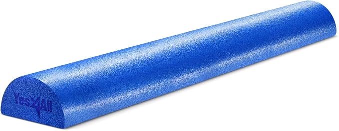 Yes4All Soft-Density Half PE 12/18/ 24/36 inch Foam Rollers for Muscle Massage, Yoga Core Exercise & Physical Therapy