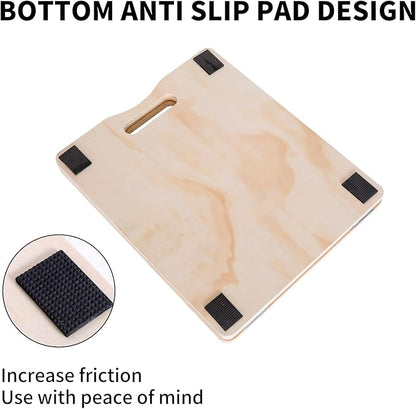 Wooden Slant Board for Calf Stretching | Adjustable Incline Balance Board & Calf Stretcher | Physical Therapy Equipment for Knees Ankle Heel Feet Leg, Natural