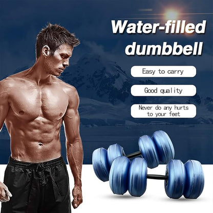 Water Filled Dumbbells Set - Water Filled Weights - Portable Travel Weights - Weights Adjustable Dumbbells - Portable Fitness Equipment - Strength Training - Fitness and Shaping