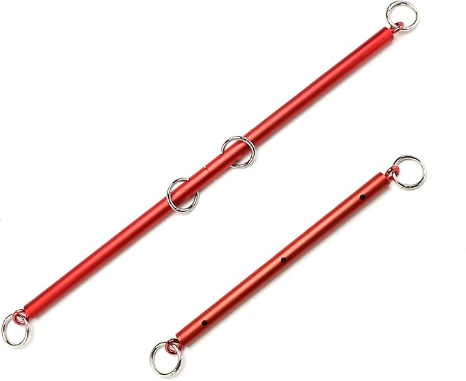 EXREIZST 2 Red Bar Set, Restore Pilates Exercise Spreader Bar, Home Yoga Training Fitness Gear, Pilates Bar