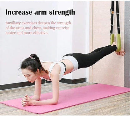 Yoga Fitness Stretching Strap, Door Flexibility Stretching Strap, Improve Leg Waist Back Flexibility Back Bend Assist Trainer, for Rehab Pilates Ballet Dance Cheerleading Splits Gymnastics