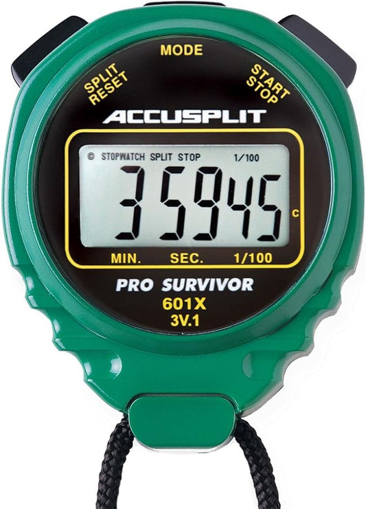 ACCUSPLIT Pro Survivor - A601X Stopwatch, Clock, Extra Large Display