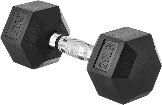 Amazon Basics Rubber Hex Dumbbell Hand Weight