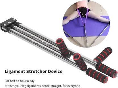 RiToEasysports Stretch Leg Trainer Stainless Steel Foldable 3 Bar Leg Stretcher Machine for Yoga Dance Ligament Training Equipment