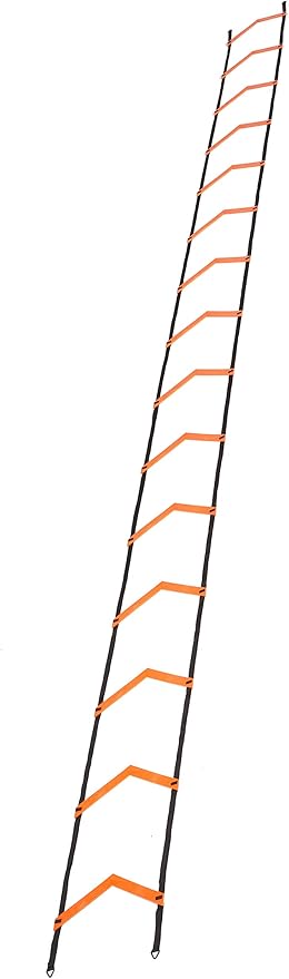 JAWKU Speed and Agility Ladder 21-Foot with 15-Rungs to