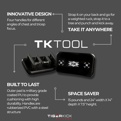 TKTool Mobile Gym Multi-Purpose Training Tool at Home, Gym, Indoor or Outdoor Total Body Workouts for HIIT, Strength, Core, Cardio Conditioning, Functional Bodyweight