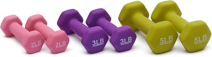 Amazon Basics Neoprene Dumbbell Hand Weights