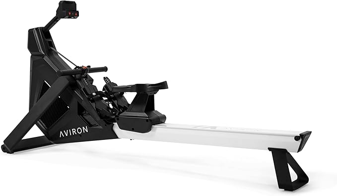 Aviron StrongGo Rowing Machine -Compatible with iPad—Dual Air 100 lbs