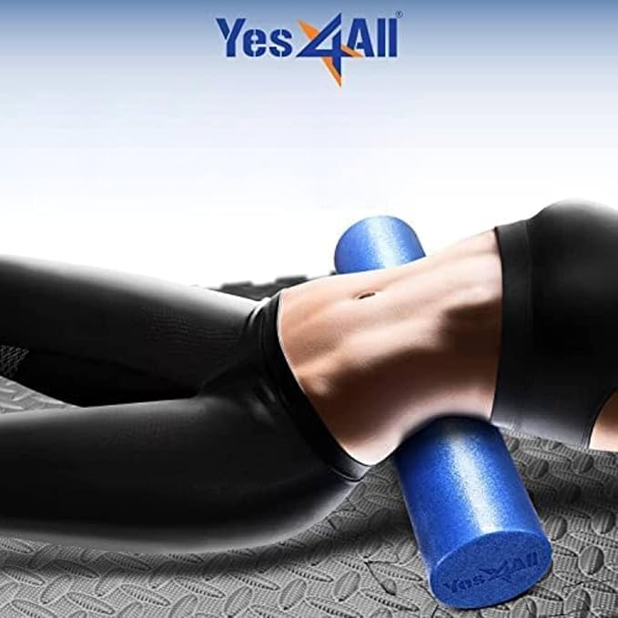 Yes4All Soft-Density Round PE 12/18/ 24/36 inch Foam Rollers for Muscle Massage, Yoga Core Exercise & Physical Therapy