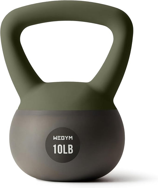 Soft Kettlebells with Cushioned Impact-Resistant Base and Anti-Slip, Wide-Grip Handle for Home Workouts, Weightlifting, and Personal Training