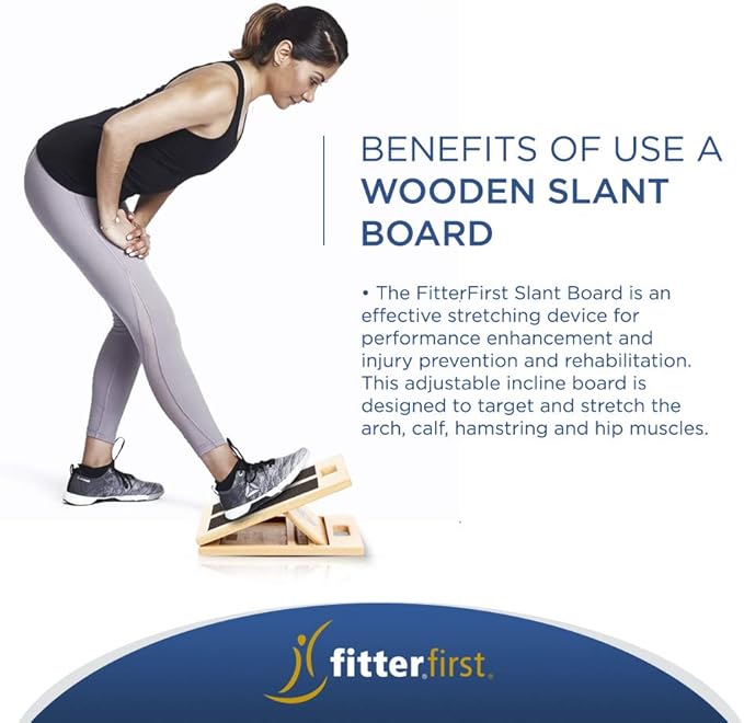 Fitterfirst Wooden Slant Board – Regular - 12”