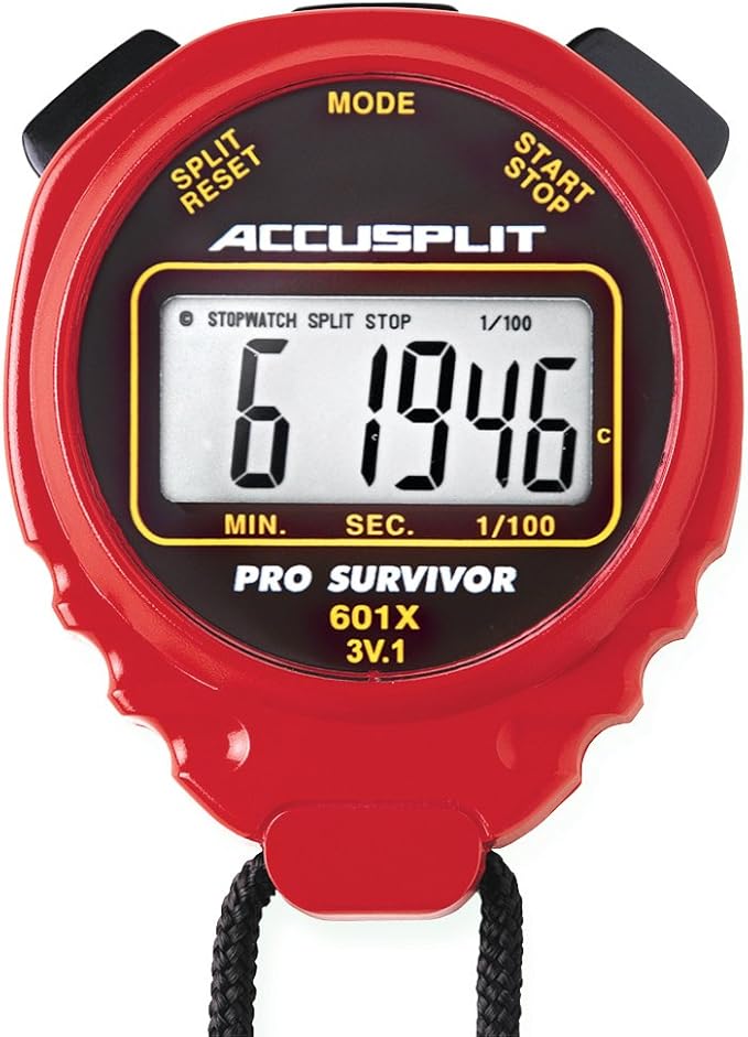 ACCUSPLIT Pro Survivor - A601X Stopwatch, Clock, Extra Large Display