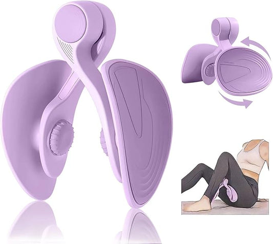 Thigh Master Hip Trainer Exercise Equipment, Pelvic Floor Trainer, Kegel Trainer for Postpartum Rehabilitation, Trimmer Inner Thigh, Thigh Workout Equipment (Purple)