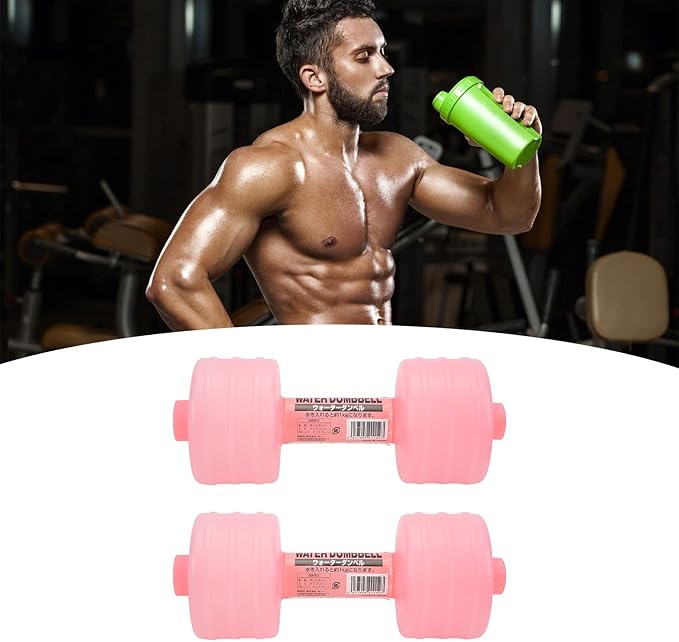 Water Filled Dumbbells 2Pcs 2.2Lbs Portable Travel Weights 10.2 * 3.9 Inches