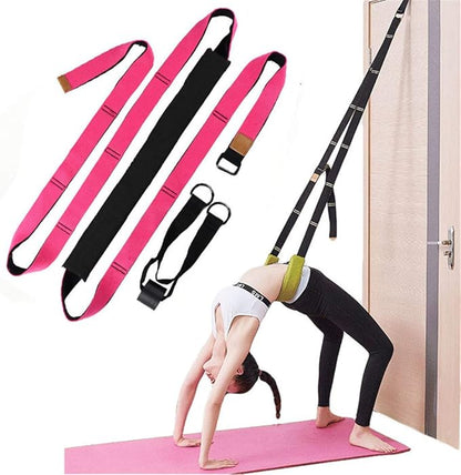 Yoga Fitness Stretching Strap, Door Flexibility Stretching Strap, Improve Leg Waist Back Flexibility Back Bend Assist Trainer, for Rehab Pilates Ballet Dance Cheerleading Splits Gymnastics