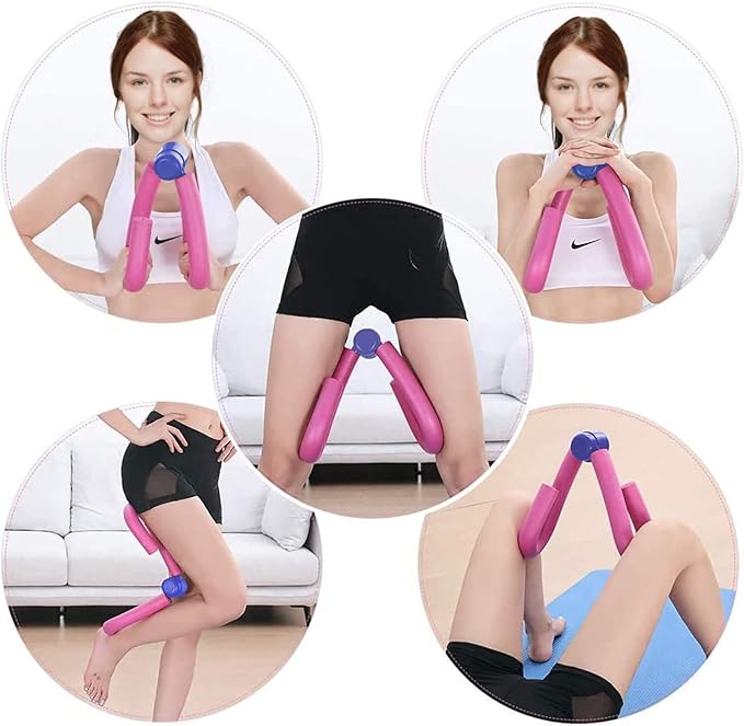 Thigh Master Inner Thigh Workout Equipment, Thigh Arm Toner Trimmer for Home Gym Yoga Sport Weight Loss