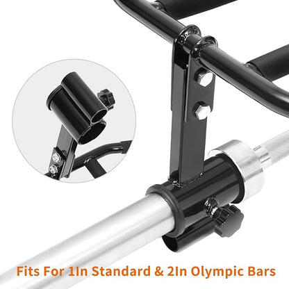 T Bar Row Attachment Multi-Grip: T Bar Row Multi-Grip Handle Bar Attachment for Olympic Barbell Bar & Standard Bar Strength Workout Training