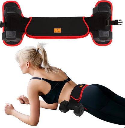 Hip Thrust Belt for Dumbbell, Booty Belt for Dumbbells, Won't Scratch Hip, Non Slip Belt Buckle, Easy to Use for Home Workouts