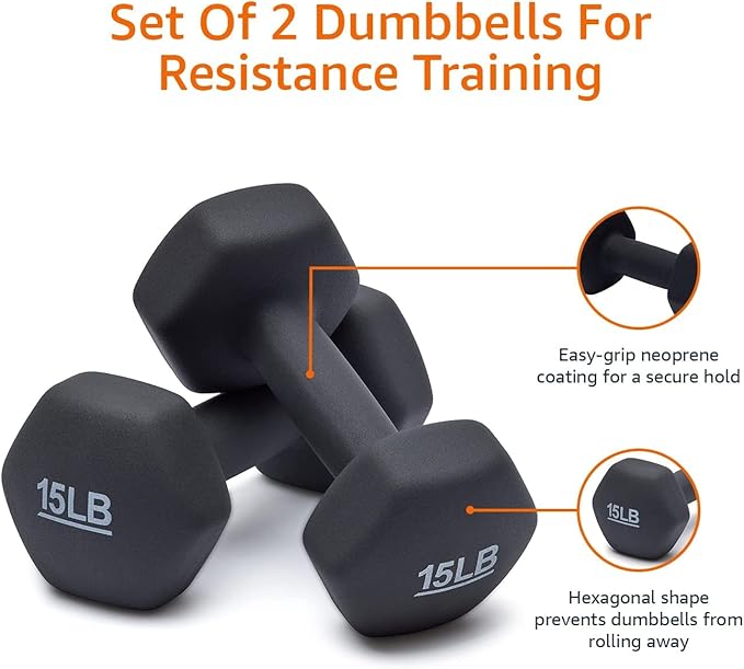 Amazon Basics Neoprene Dumbbell Hand Weights