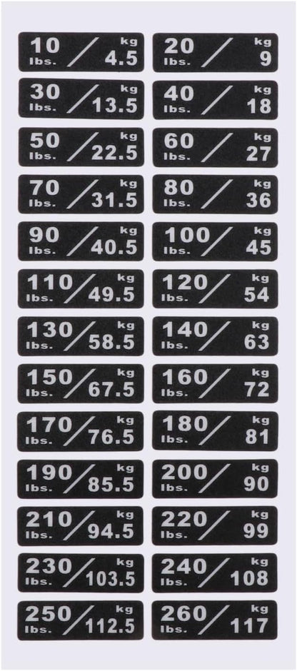 Weight Sticker Labels Weight Stack Labels 4.5kg to 117kg, Machine