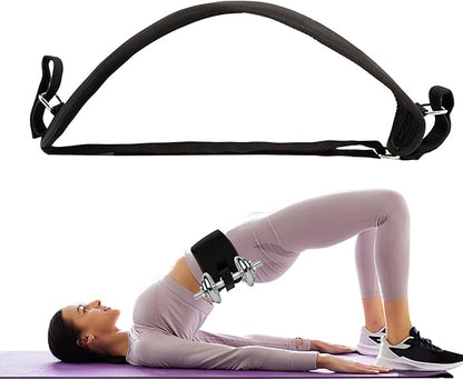 Exercise Hip Thrust Belt, Hip Bridge Belt, Easy to Use with Dumbbells, Kettlebells, or Plates, Slip-Resistant Padding that Protects Your Hips for the Gym, Home Workouts