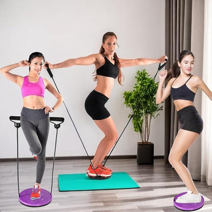 Waist Whisper Disc with Stretch Massager, Waist Whisper Exerciser with Pull Rope, Exercise abdominal exerciser - Home Body Shaping