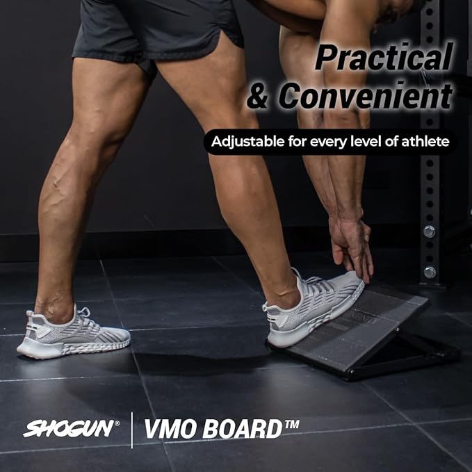 Shogun Slant Board for Squats - Premium Steel VMO Board for Calves Knees Toes & Ankles - Improve Posture with Stretching - Standing Slant Board - Adjustable Fitness Equipment - Calf Stretcher Workout