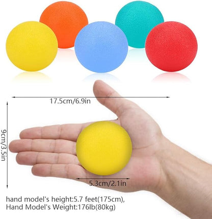 Hand Stress Relief Balls,Hand Exercise Balls Hand Therapy Balls Hand Squeeze Balls for Stress Relief, Arthritis Pain Relief