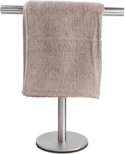 T-Shape Hand Towel Holder Stand, SUS304 Stainless Steel for Bathroom, Kitchen or Vanity Countertop