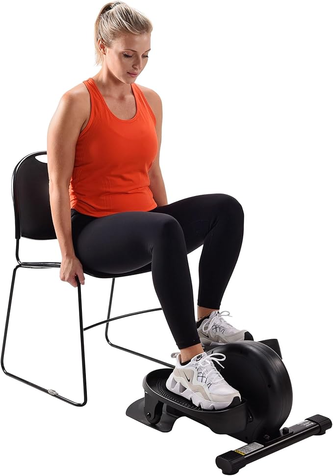 Stamina Inmotion Compact Strider Foot Exercise Machine - Under Desk Elliptical - Standing or Seated Elliptical Fitness Equipment