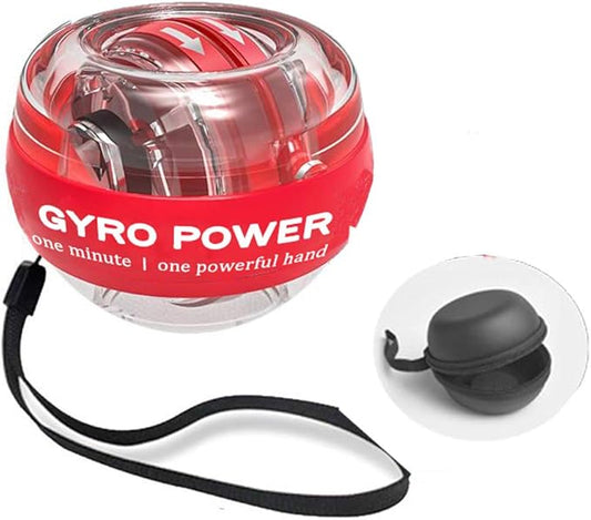 Auto Start Wrist Gyro Ball, Gyroscopic Wrist Booster and Forearm Exerciser for Bones and Muscles of The Arms Wrists with LED Lights.