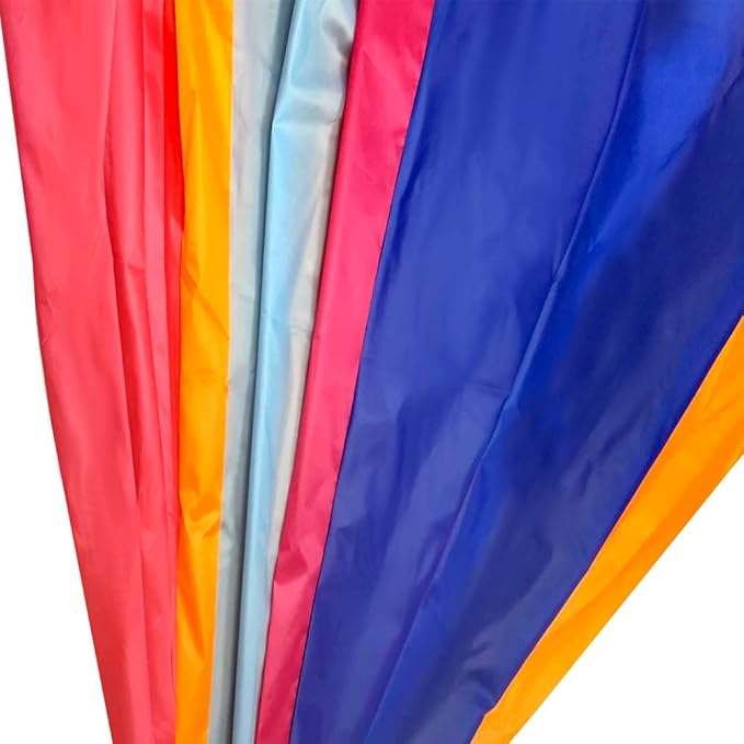 SPINFOX Play Parachute 6FT, 10FT, 20ft Play Parachute with Handles Multicolored Parachute for Kids, Kids Play Parachute for Indoor Outdoor Games Exercise Toy