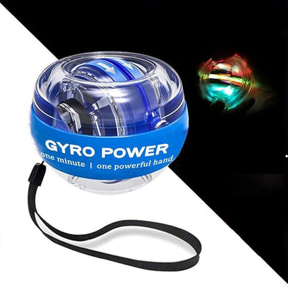 Auto Start Wrist Gyro Ball, Gyroscopic Wrist Booster and Forearm Exerciser for Bones and Muscles of The Arms Wrists with LED Lights.