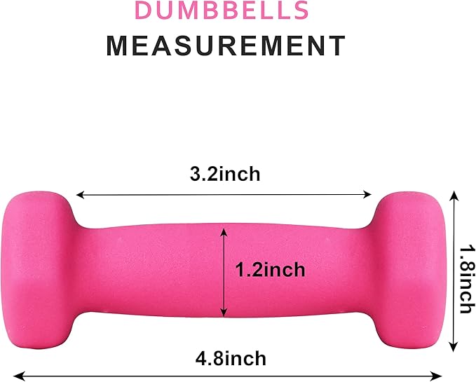 Balelinko Home Gym Equipment Workouts Strength Training Weight Loss Pilates Weights Yoga Sets Weights for Women, Men, Seniors and Youth