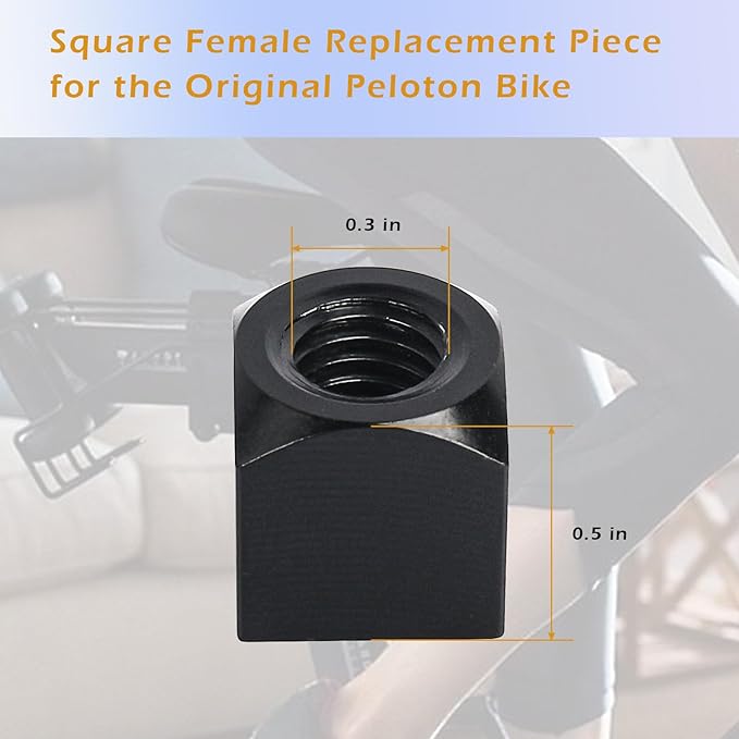 Exercise Bike Horizontal Seat Adjustment Square Nut Compatible with Peloton Bike