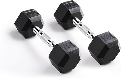 LIONSCOOL Odorless PVC Encased Hex Dumbbells