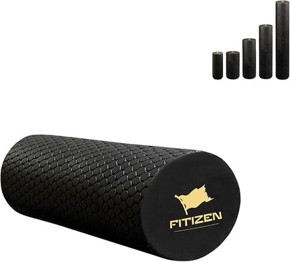 Foam Roller – High-Density Foam Muscle Roller – Travel Size Foam Rollers for Muscle Massage, Foam Roller for Physical Therapy, Pilates, Yoga, Exercise Equipment – 12 - inch (FITIZEN Mini, 30 x 10 cm)