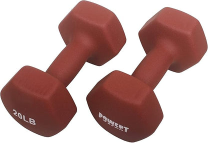 HEX Neoprene Dumbbell |Coated Colorful Hand Weights in Pair